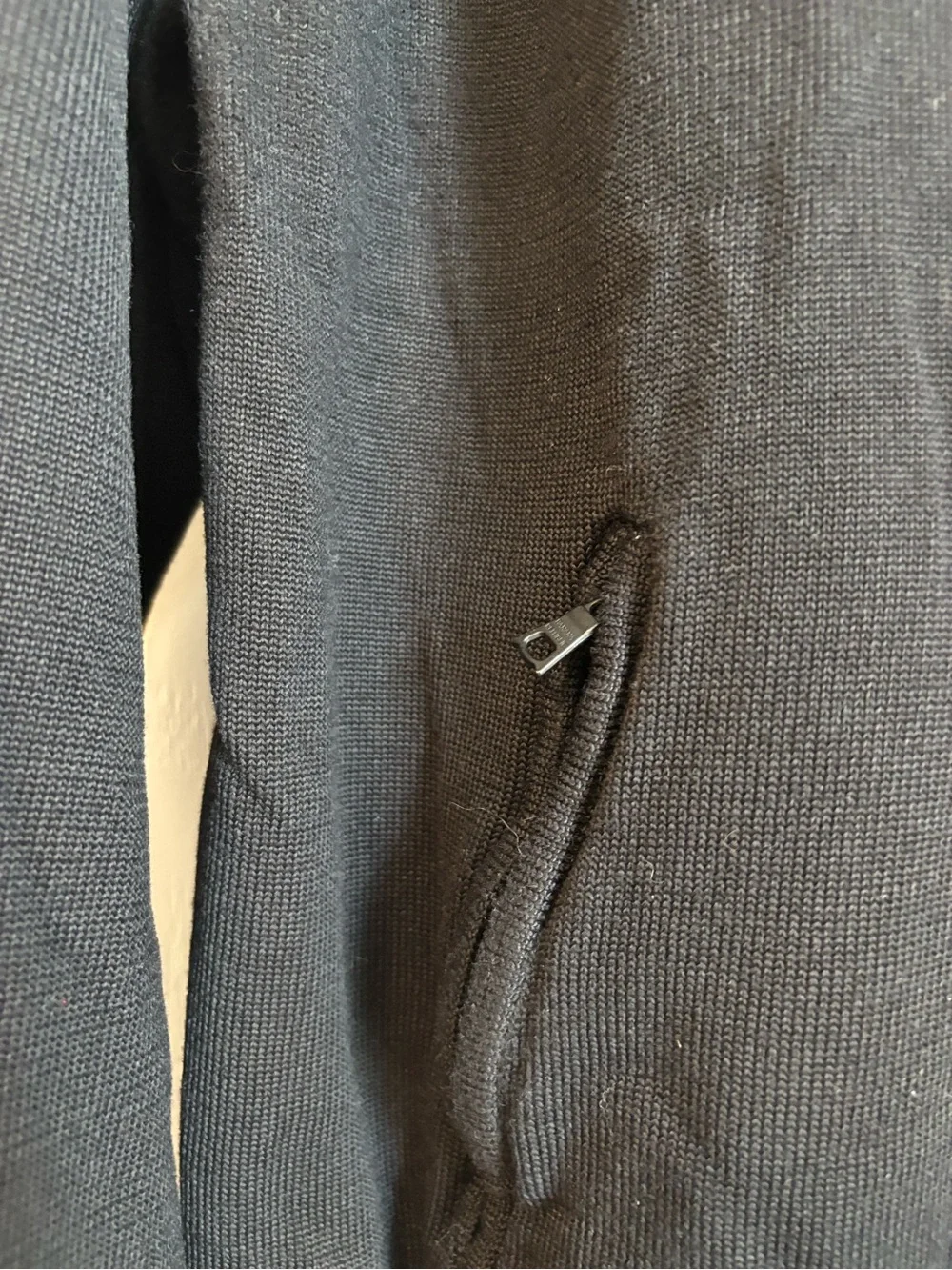 Banana Republic Black Zip-Up Knit Jacket